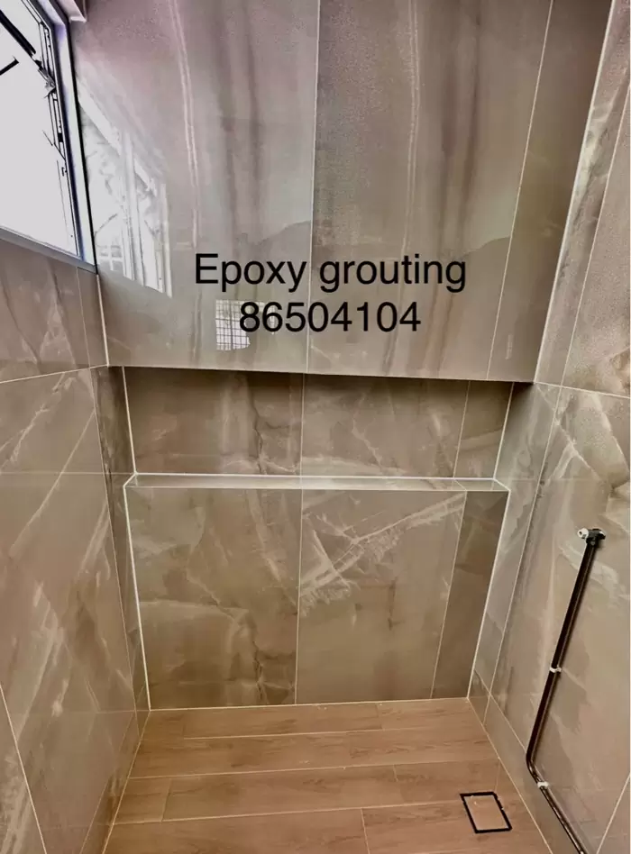 Epoxy grouting floor and wall  on